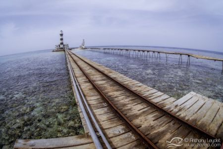 The lighthouse overlooking Abu Kizan Reef, or Daedalus, in the Red Sea The lighthouse overlooking Abu Kizan Reef, or Daedalus, in the Red Sea